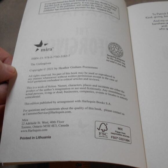 The Unforgiven by Heather Graham Paperback 2021 Krewe of Hunters #33 - Picture 5 of 7